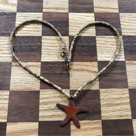 Lovely Little Starfish Resin Necklace made by an artist on Vancouver Island - Picture 2 of 9